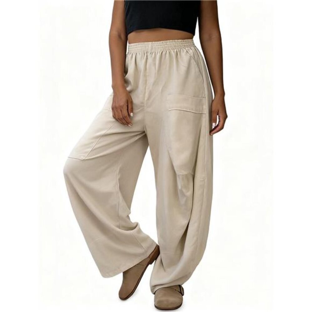 Plus Size Relaxed Fit Casual  Pants - Picture 4 of 12